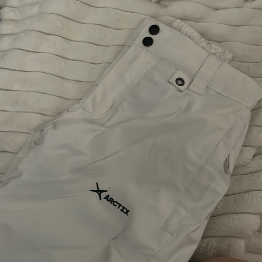 Artix snow/ski pants white/blue and size medium